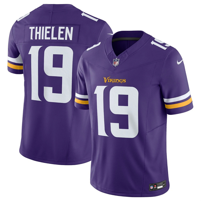 Men's Purple Minnesota Vikings #19 Adam Thielen 2024 F.U.S.E. Vapor Untouchable Limited Stitched Jersey